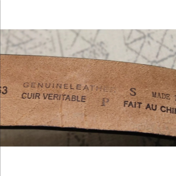 Levis Belt Brown 100% Leather Cowboy Rodeo Brass Metal Buckle Unisex Small 30 - Picture 3 of 10